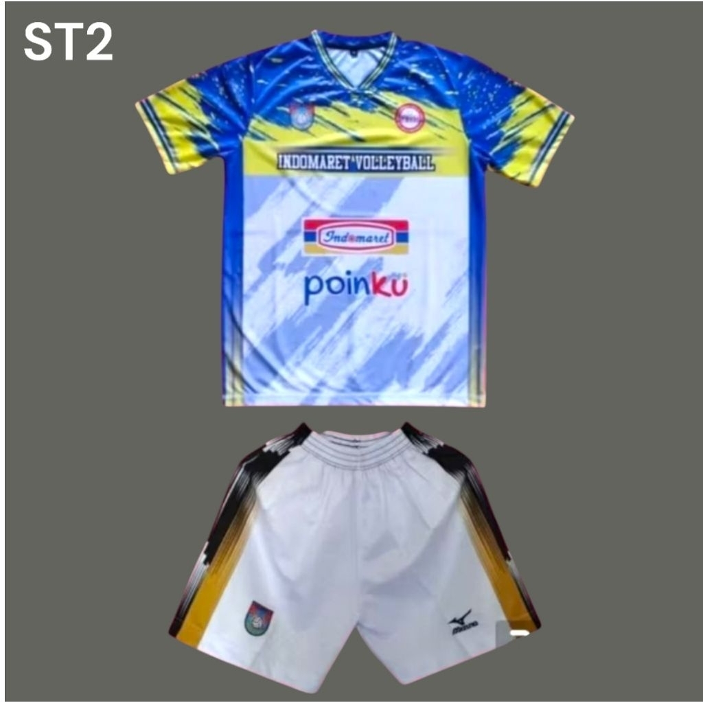 JERSEY VOLI INDOMARET VOLI STELAN Jersey tarkam voli jersey olahraga voli sepakbola badminton stelan