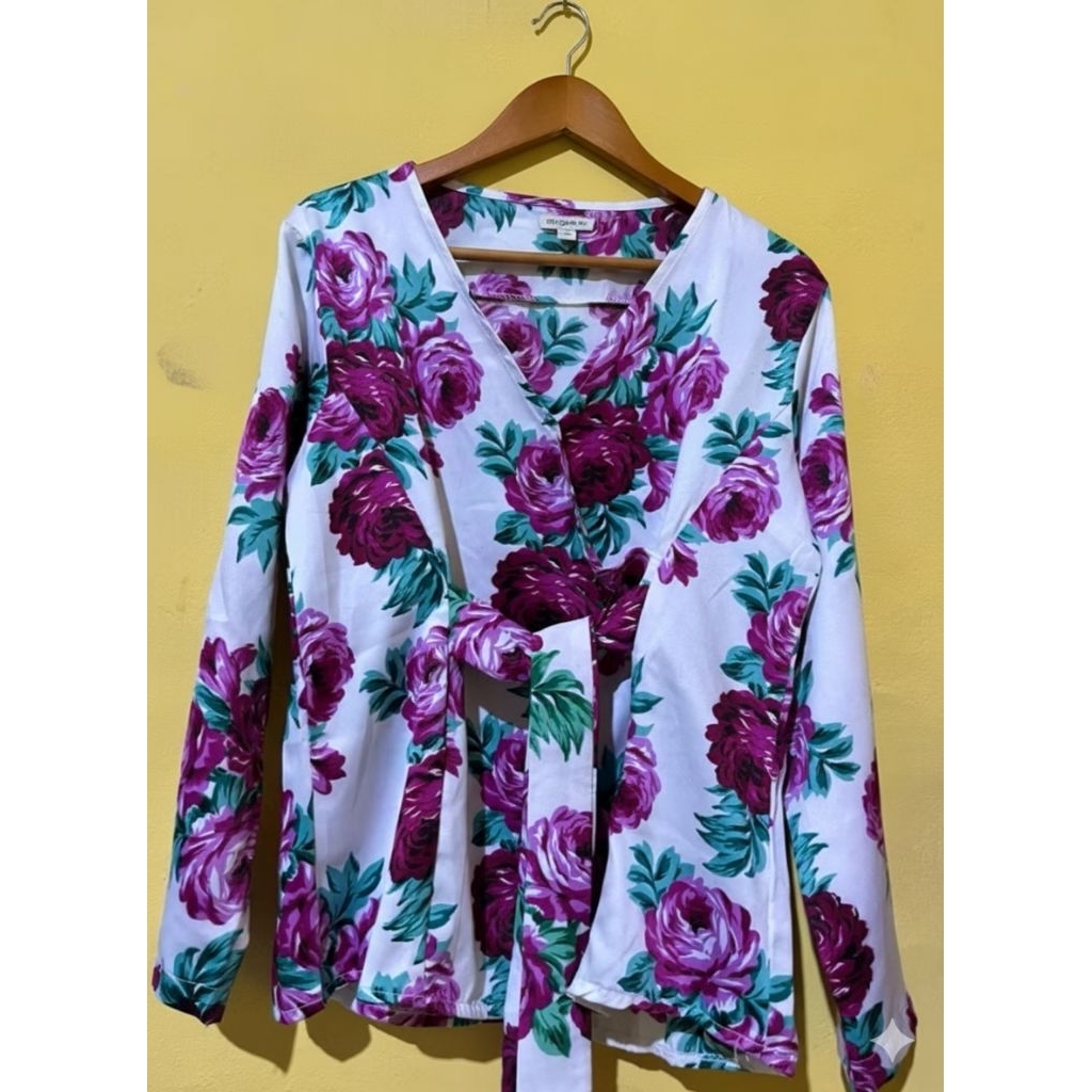 preloved blouse cantik, preloved kutubaru cantik, preloved blouse kimono