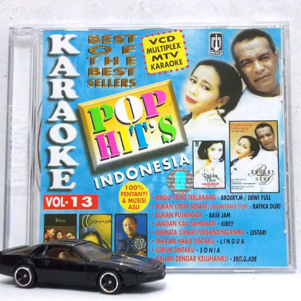 VCD Best Of The Best Sellers Pop Hits Indonesia Karaoke Vol. 13 Ft. Broery Marantika Dewi Yull Rafik