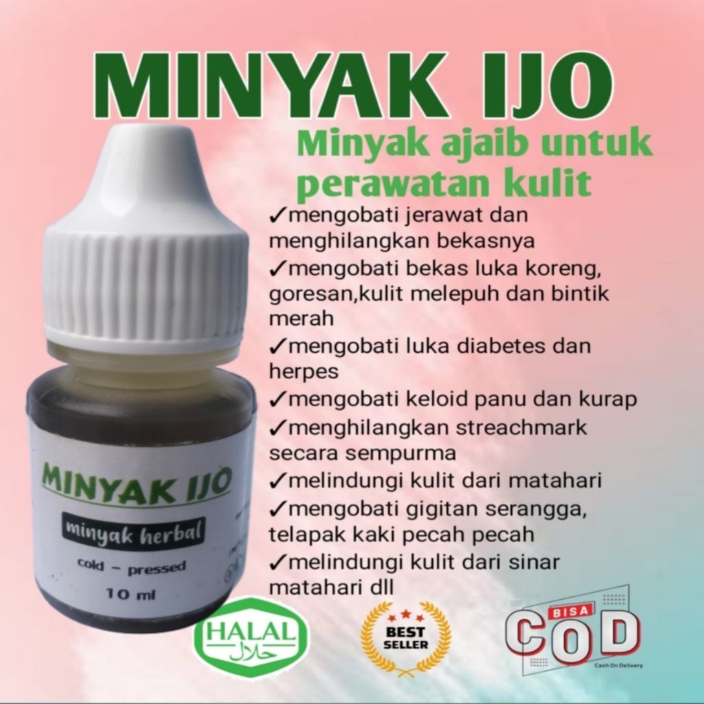 MINYAK IJO PENGHILANG BEKAS LUKA KORENG FLEK HITAM JERAWAT KAKI PECAH PECAH GATAL AKIBAT GIGITAN SER