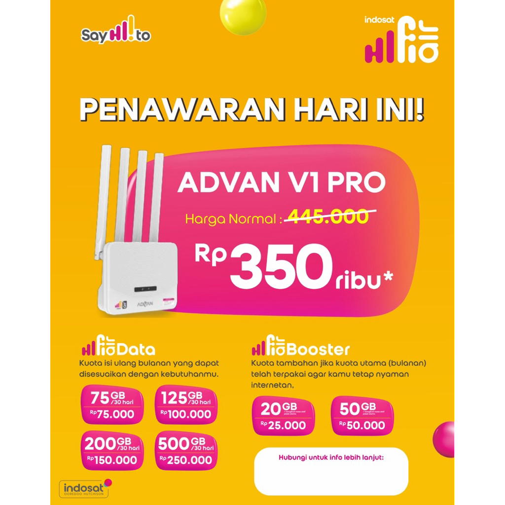 Indosat Hifi Air: Modem + Sim Card Tri Termurah
