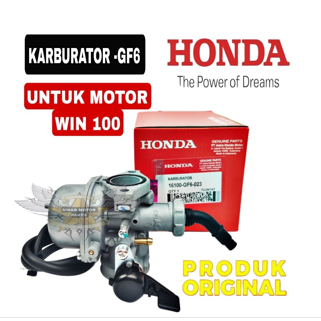 KARBURATOR ASSY ORIGINAL HONDA GF6, WIN KARBU, WIN 100,AHM HONDA