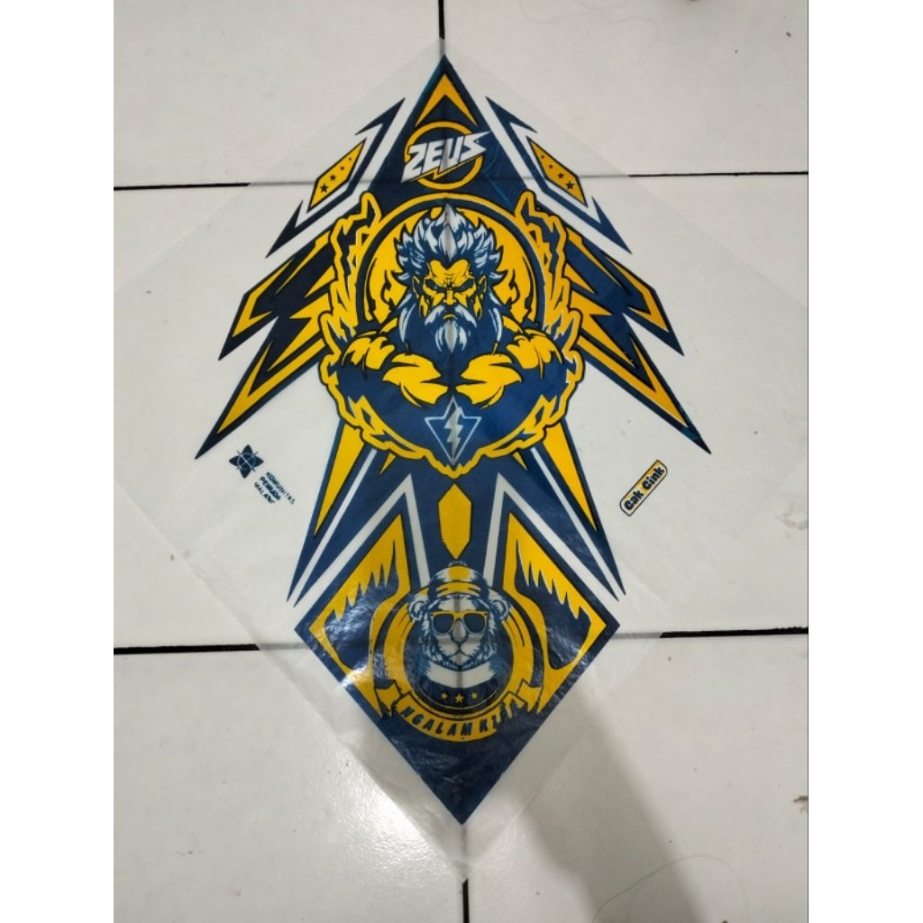 kertas layangan minyak 2 warna 10pcs