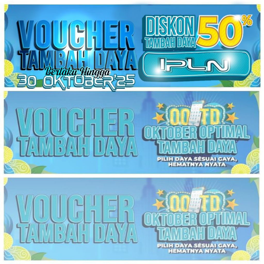 TAMBAH DAYA PLN (Voucher Diskon 50%)