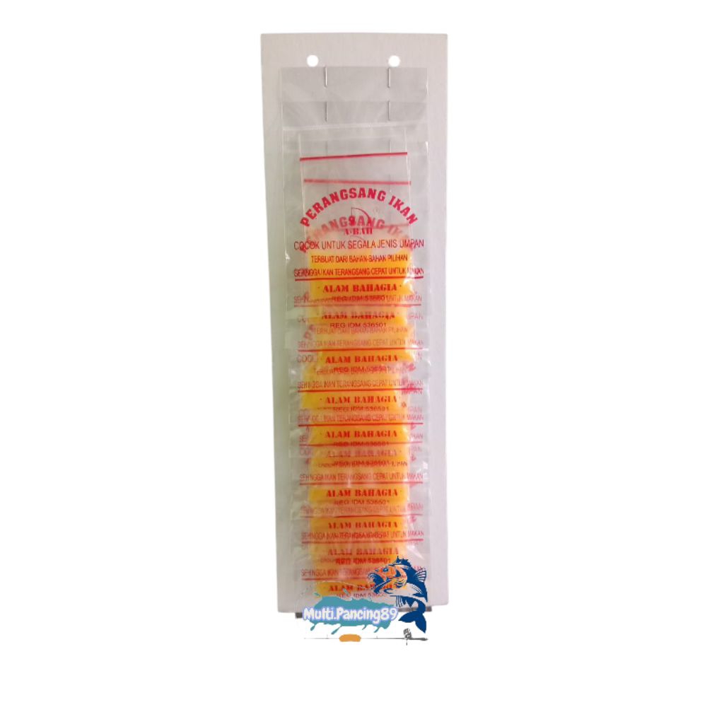 Abah kuning perangsang ikan isi 10 pcs - Umpan Pancing Wisman kuning Abah Original 100%