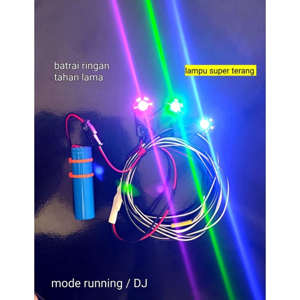 lampu layangan running/rgb tenaga baterai(super terang)