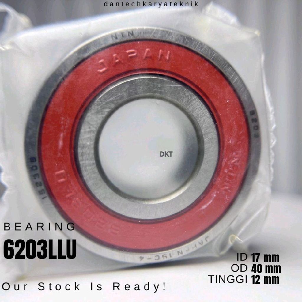 BEARING 6203LLU NTN  BEARING 6203 LLU TUTUP KARET 1PCS BANDUNG