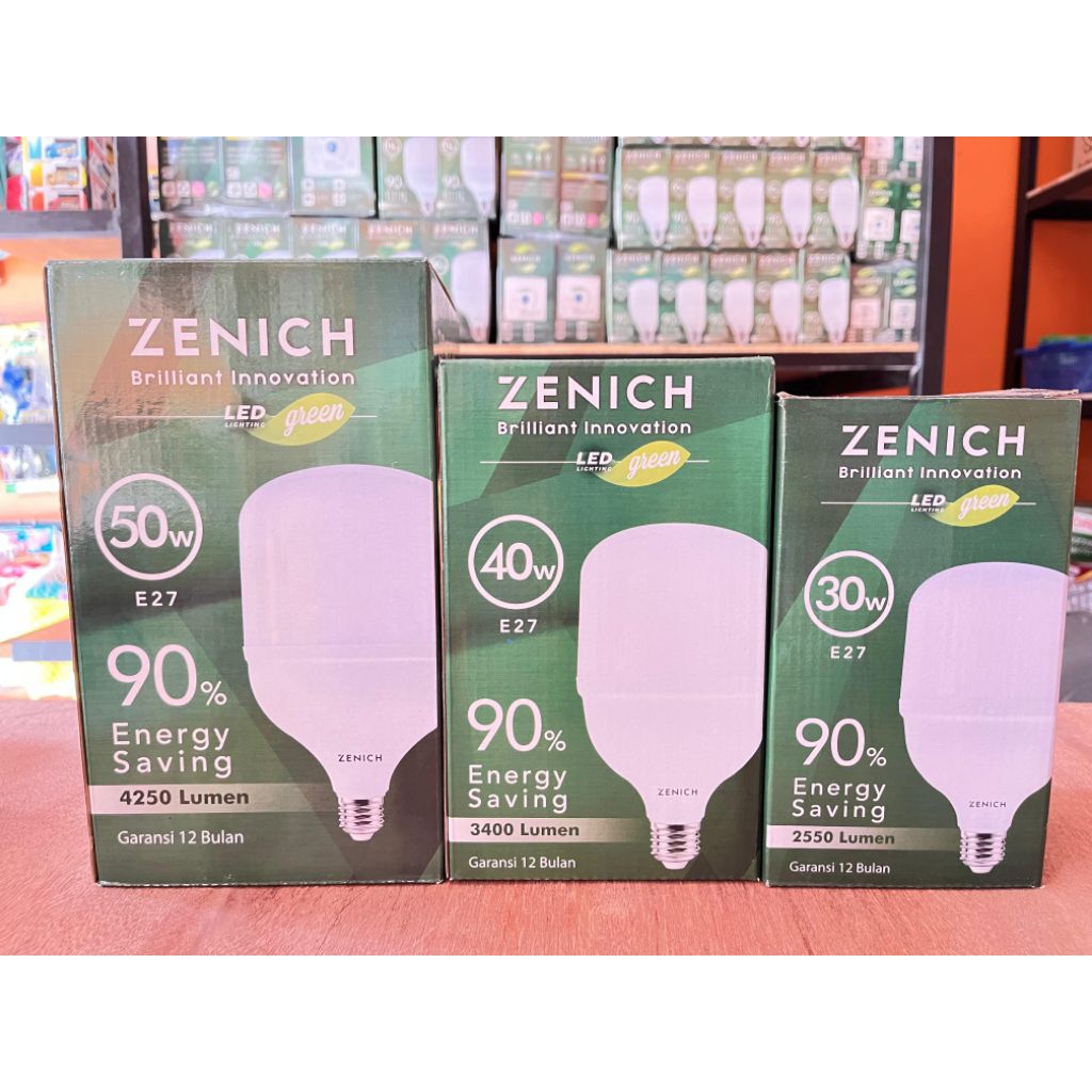LED ZENICH 30 W 40W 50W GARANSI SATU TAHUN