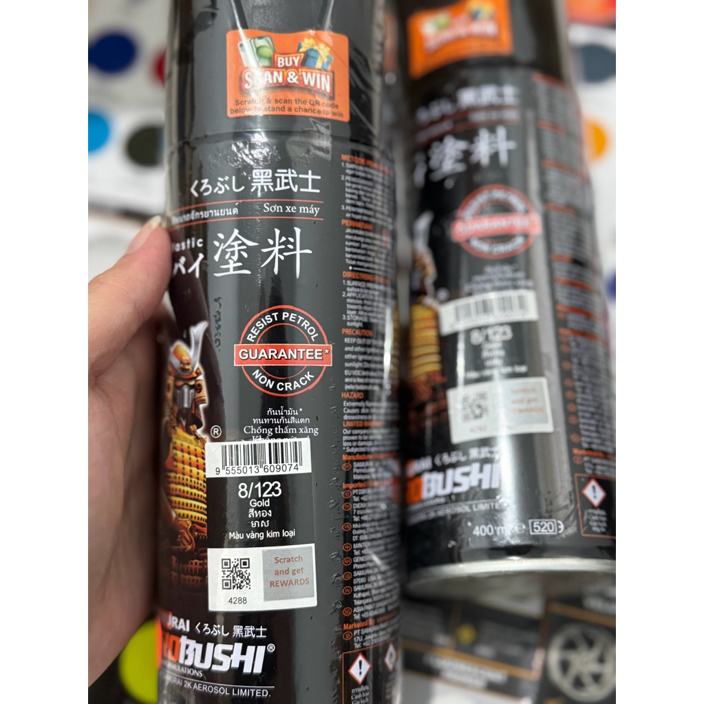 CAT SEMPROT PYLOX PILOX SAMURAI PAINT GOLD