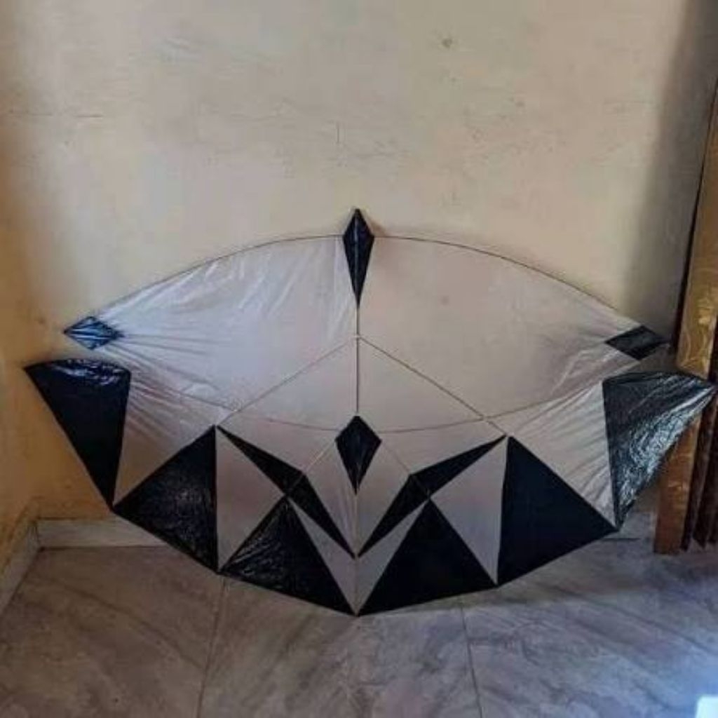 kerangka layangan papiran ukuran 1 meter siap rakit