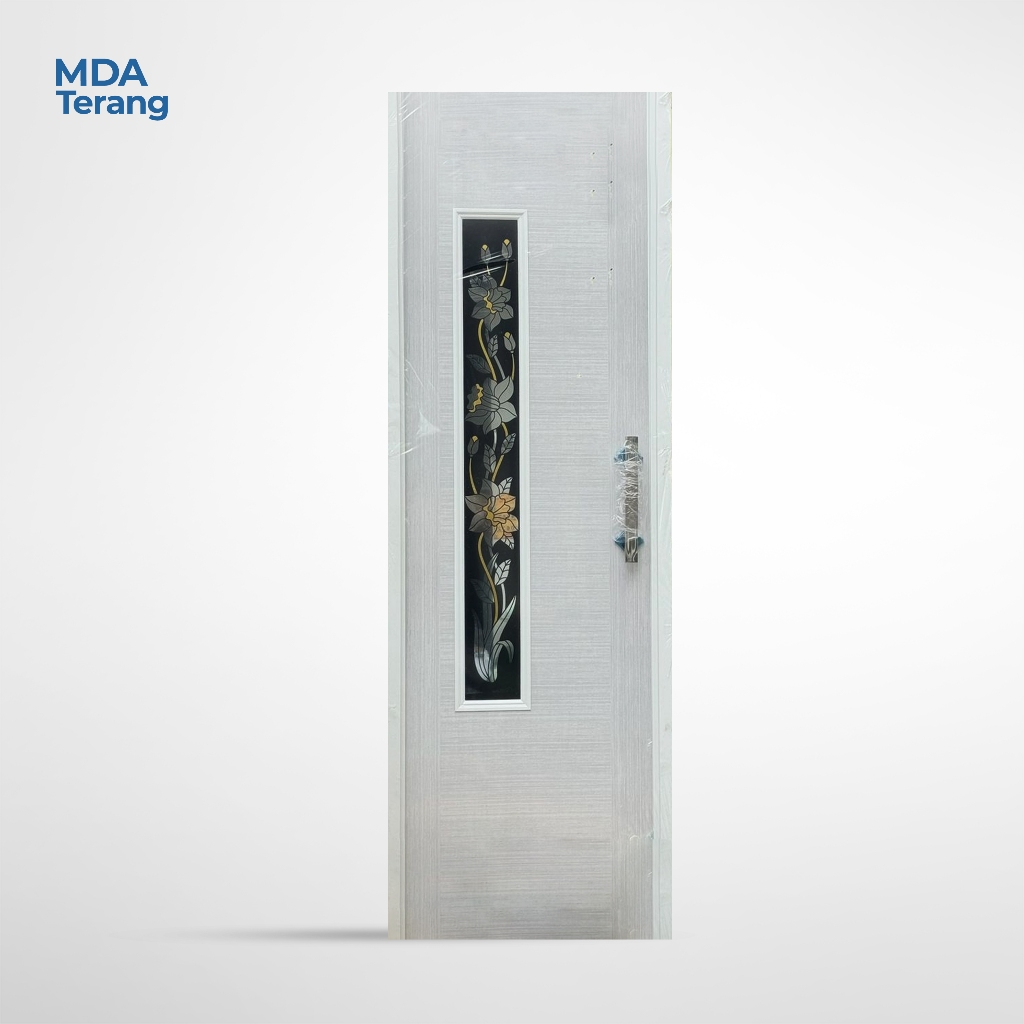 Pintu PVC Kamar Mandi (FREE KUSEN, HANDLE, DAN ENGSEL. LENGKAP TINGGAL PASANG)