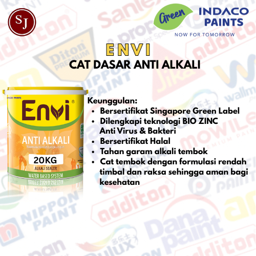Cat Dasar Envi Anti Alkali Pail 20 Kg / INDACO