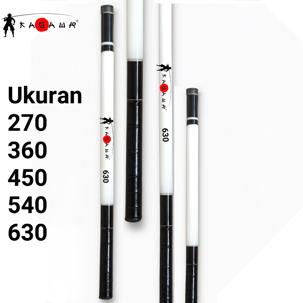 TERBAIK JORAN TEGEK KAGAWA PUTIH HITAM CARBON COMPOSITE TELESCOPIC LENGKAP UKURAN BERKUALITAS