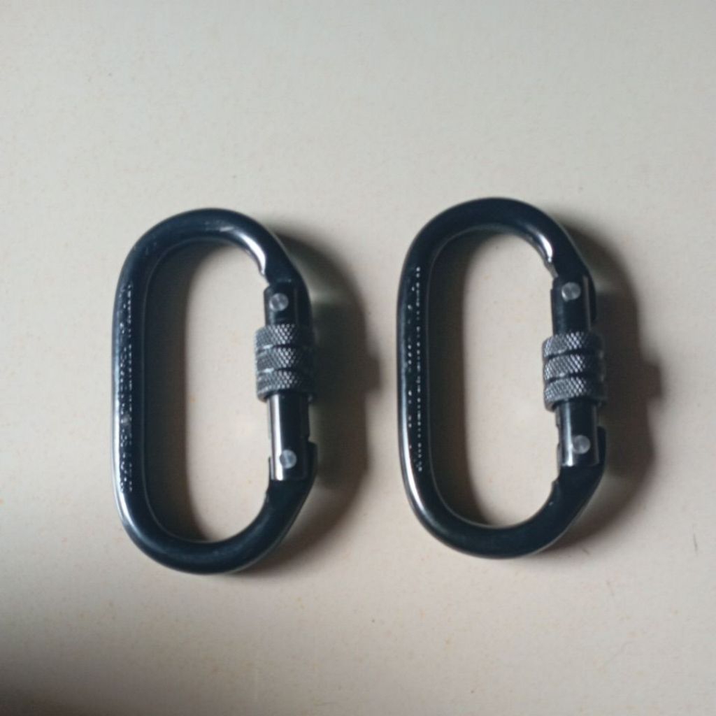 carabiner panjat tebing 25KN  dapat 2