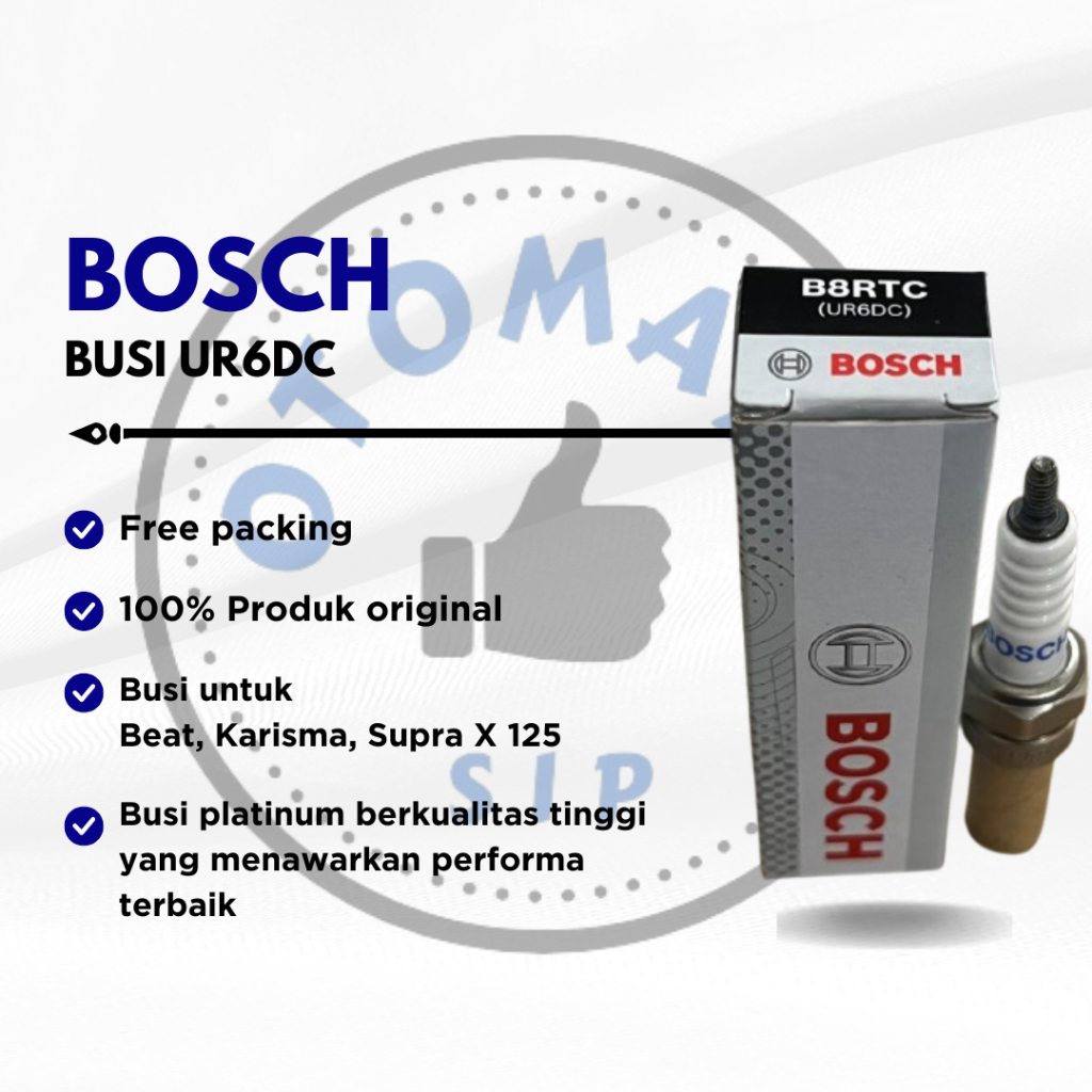 Busi Bosch UR6DC (CPR6EA) BUSI KARISMA SUPRA X 125 BLADE BEAT THUNDER