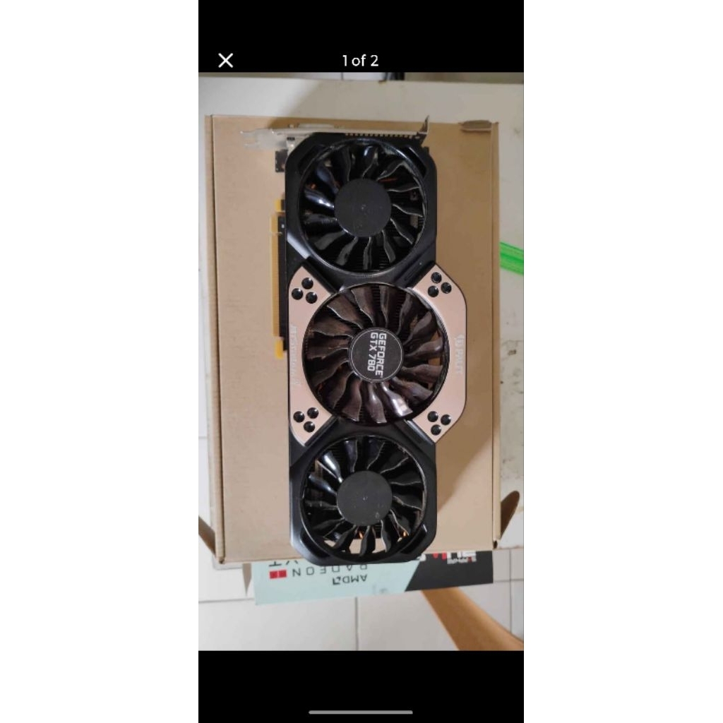 gpu nvidia Palit GTX 780 3gb diatas 1050ti