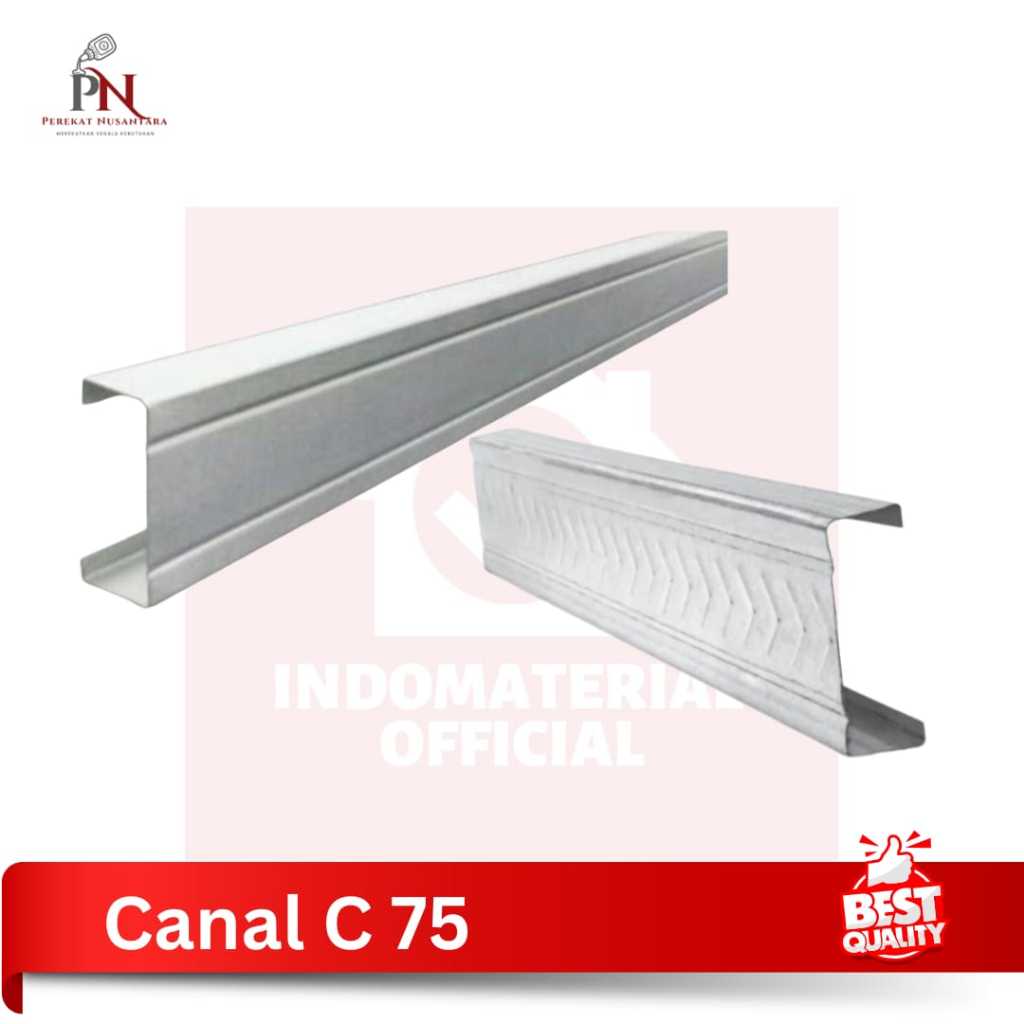 Baja Ringan Canal C75 Galvalum Premium Panjang 6m | Tersedia Semua Ukuran