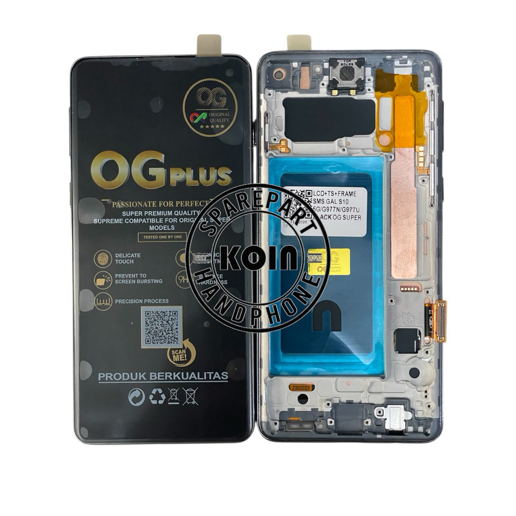 LCD TOUCHSREEN+FRAME SAMSUNG S10 5G/G977N/G977U BLACK ORIGINAL
