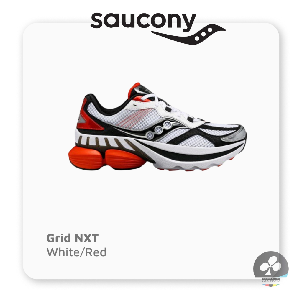 Sepatu Saucony - Grid NXT White/Red