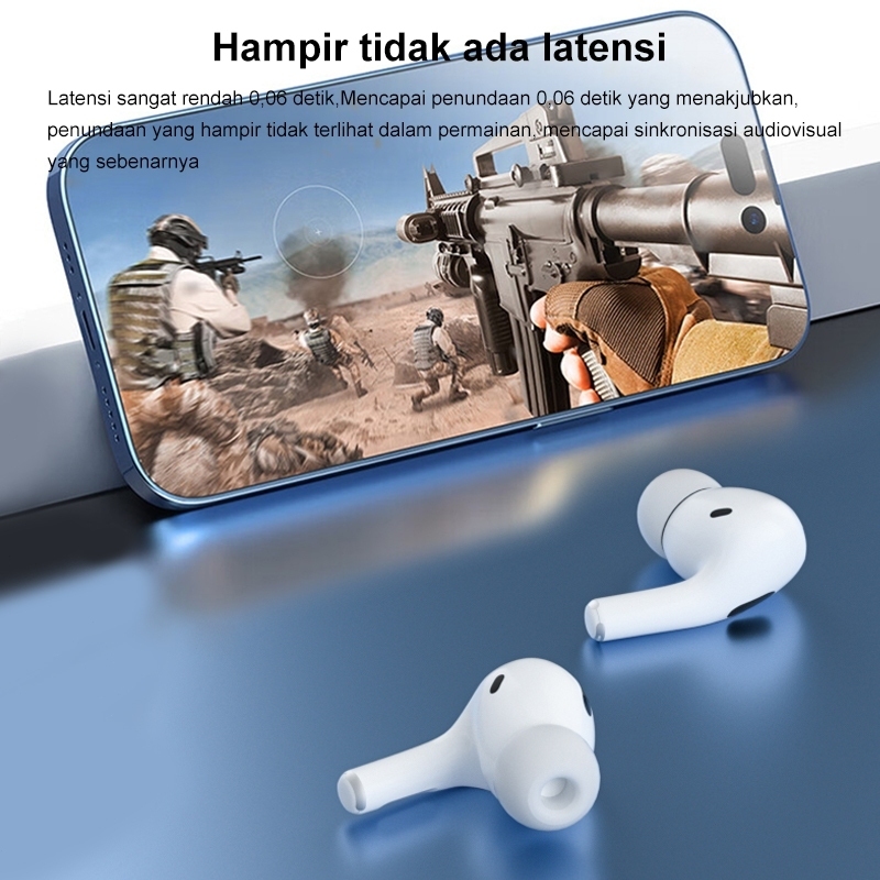 Cuci Gudang Goopodos Tws Anc Pods Pro 2 / Tws Pods Pro 3 / Pods Gen4 Earphone Bluetooth Headset Ip +