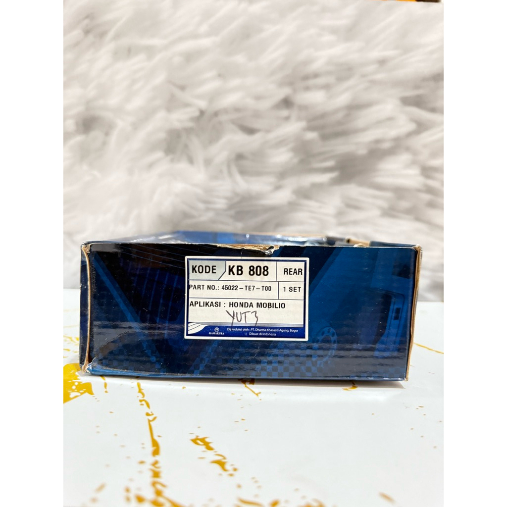 kampas rem belakang Kamakura kb 808 honda mobilio | harga 1 set merk kamakura