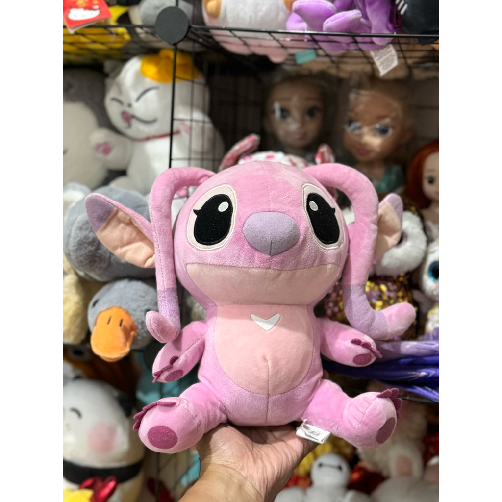 boneka stitch angel pink / plushie stitch angel ori