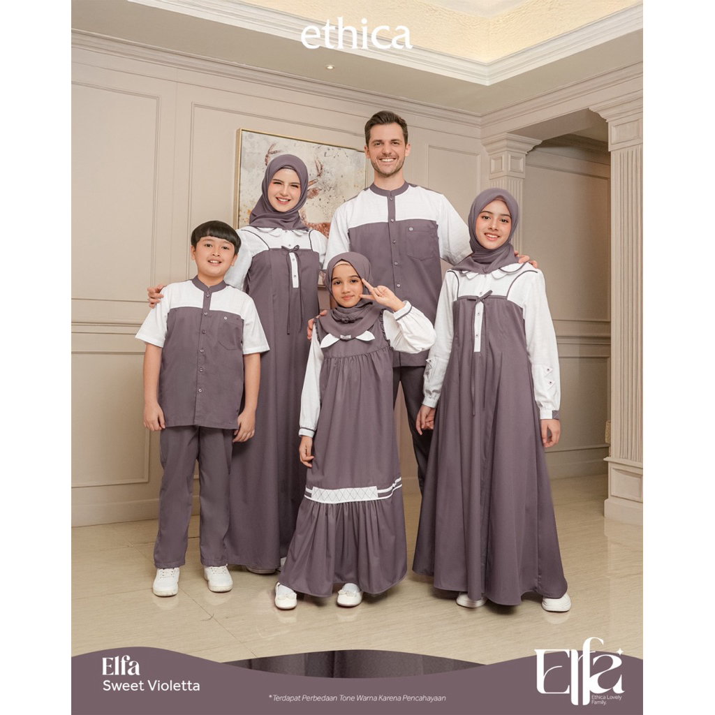 [COD] SARIMBIT KELUARGA ETHICA ELFA SWEET VIOLETTA - SARIMBIT COUPLE KELUARGA 2026 by ETHICA - Baju 