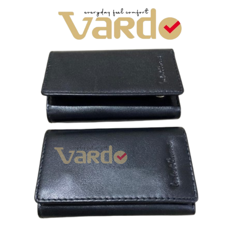 PAKEAN.ID Dompet Kulit Gantungan Kunci Lipat Pria Dewasa Unisex Cewe Cowo Lombardi Giovanni Ori