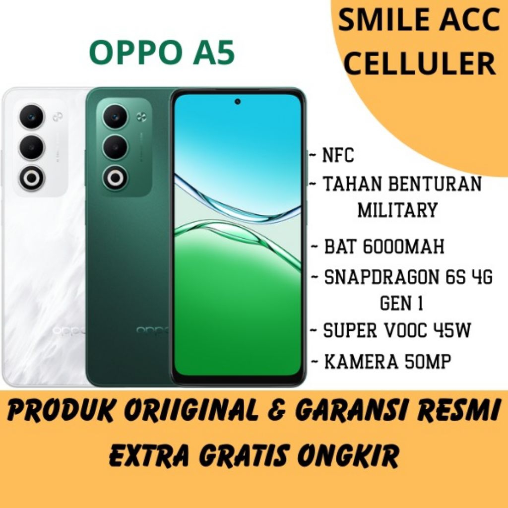 Handphone OPPO A5 RAM 8/128 & RAM 8/256 GARANSI RESMI OPPO