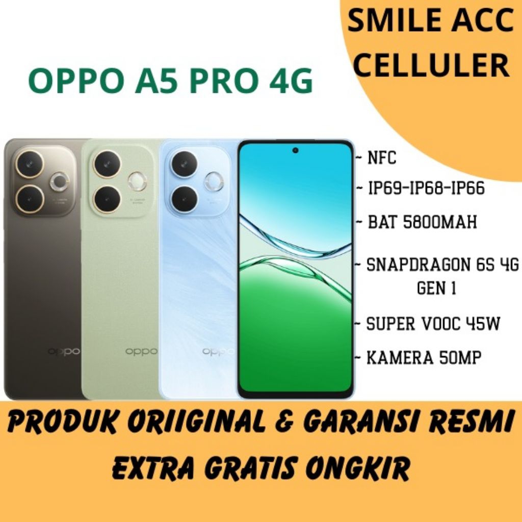 Handphone OPPO A5 Pro 4G RAM 8/128 & RAM 8/256 GARANSI RESMI OPPO