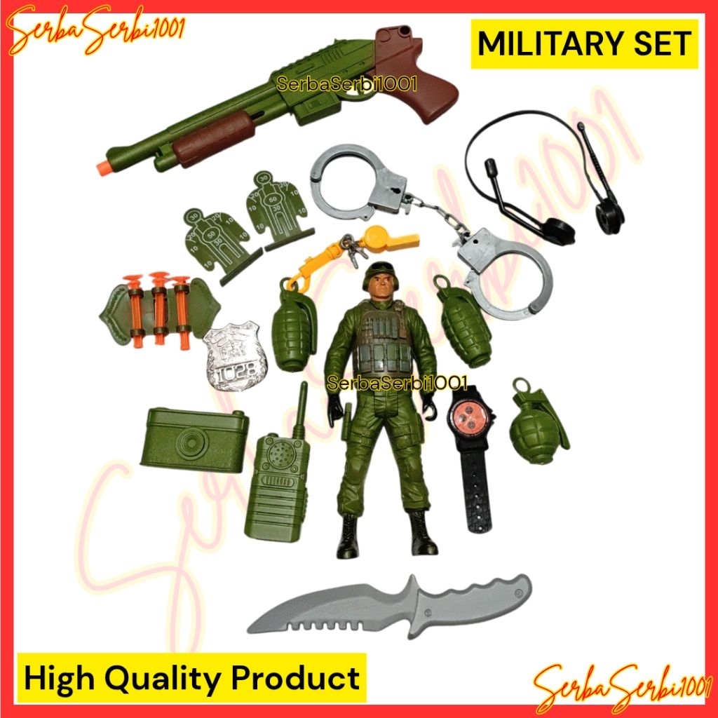 MAINAN MILITARY SET / MAINAN TENTARA MILITER / SPECIAL FORCE HEROES GO