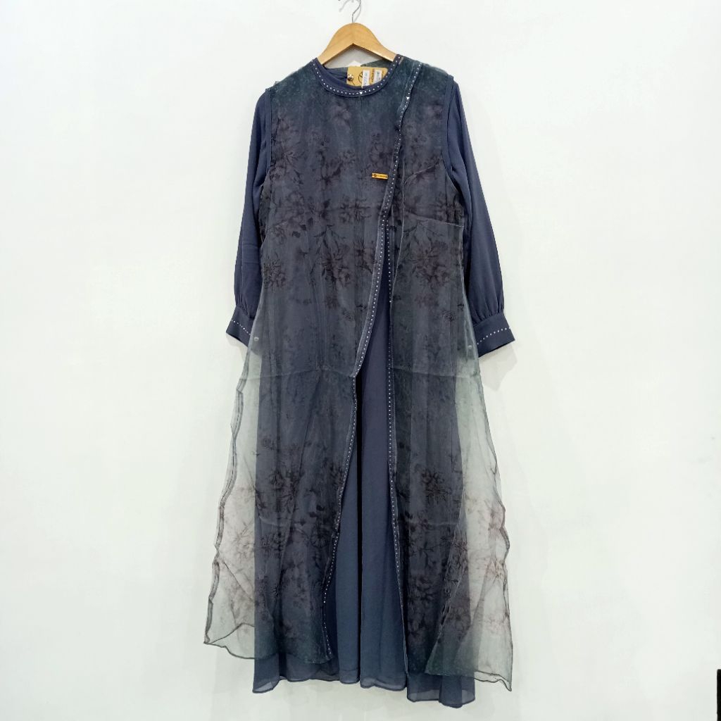 Gamis rompi motif DF/ gamis rompi rompi GRACIA