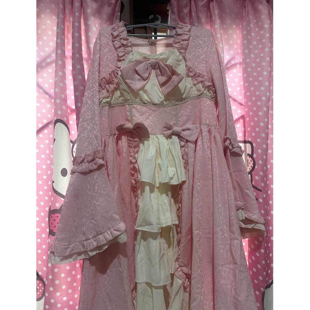 LOLITA PRELOVED COSTUME DRESS PRINCESS PINK ROYALTY COSPLAY KAWAII