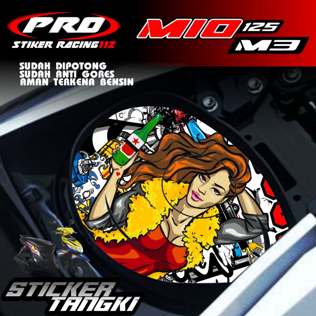 STIKER TANGKI MOTOR MIO 125 MIO M3 MIO Z STIKER BODY MOTOR MIO STIKER TANGKI