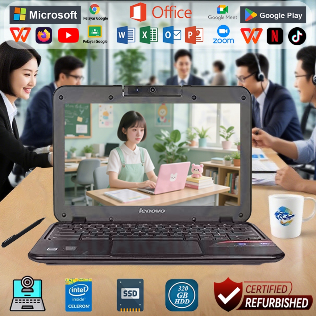 LAPTOP lenovo Windows10 murah 100 ribu second berkualitas original kecil Netbook laptop