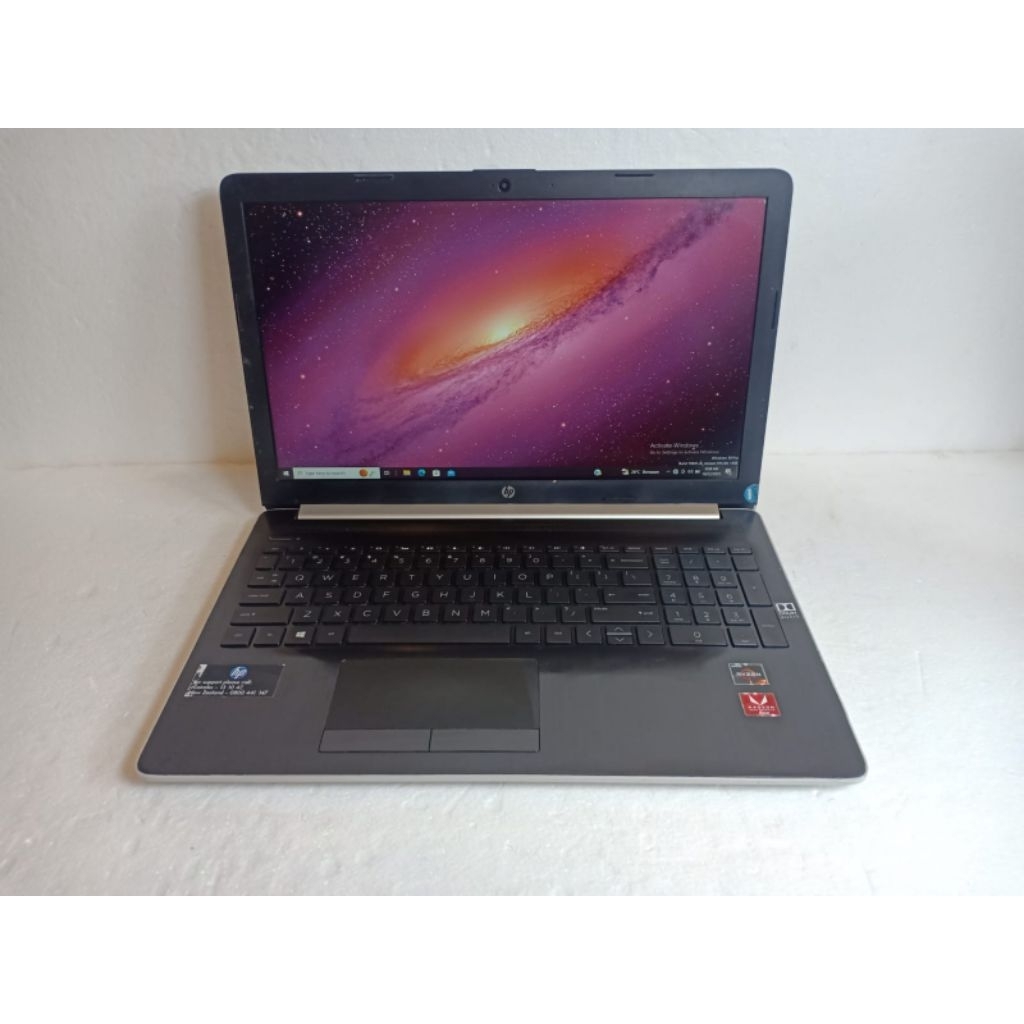 A906 Laptop HP 15-DB1068AU Ram 16gb SSD 256gb Ryzen 7-3700U Siap pakai