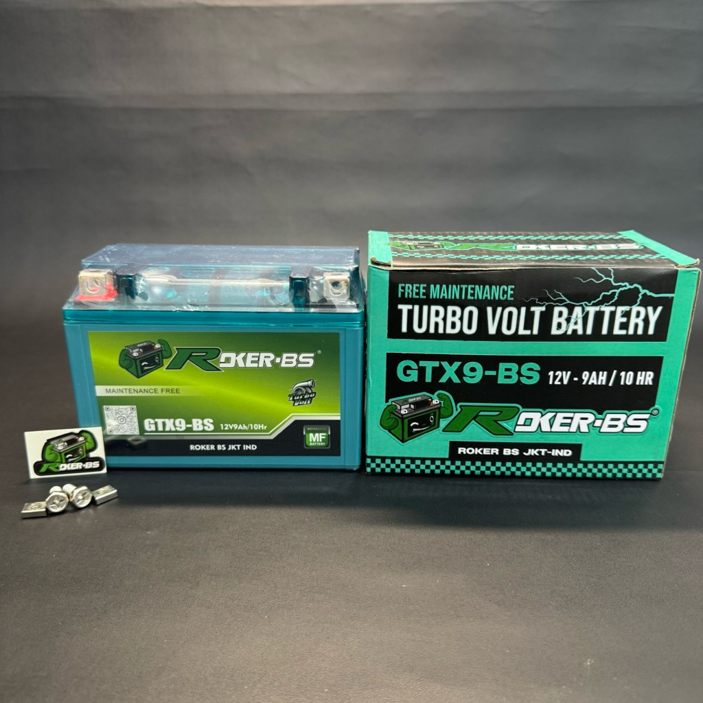 Aki Kering Roker BS GTX9 BS Kawasaki Er6n Ninja 250 Z1000 Z800 KTM Duke 200 250 RC 200 250 Pulsar 20