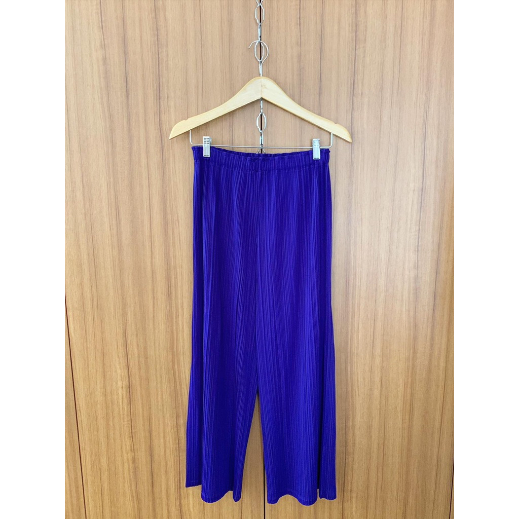 Private Eyes - Pleats Please Pleated Purple Culottes