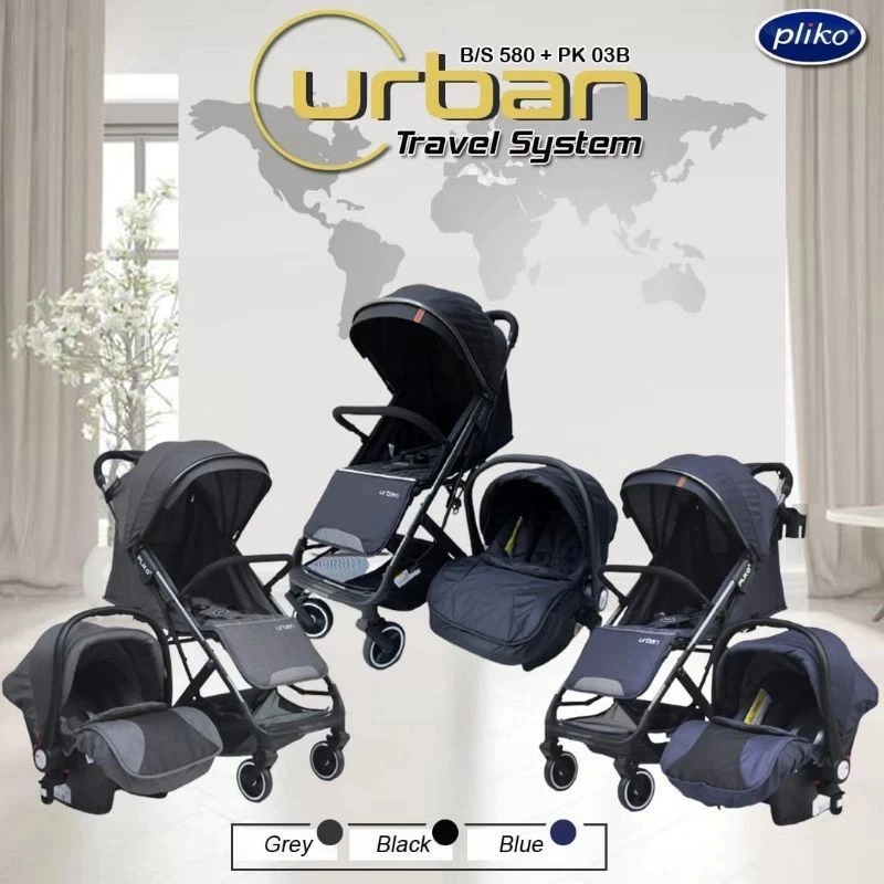 PLIKO STROLLER URBAN TRAVEL SYSTEM 580 / STROLLER / PLIKO