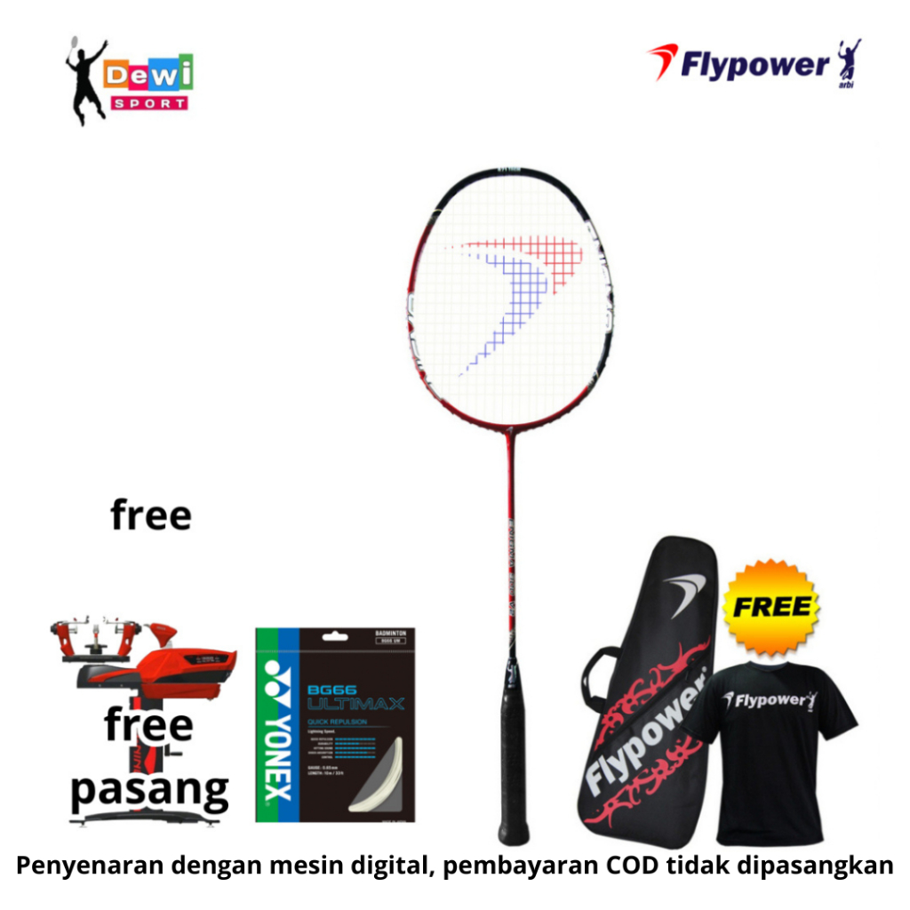 RAKET BADMINTON FLYPOWER ENIGMA 900 V2 ORIGINAL