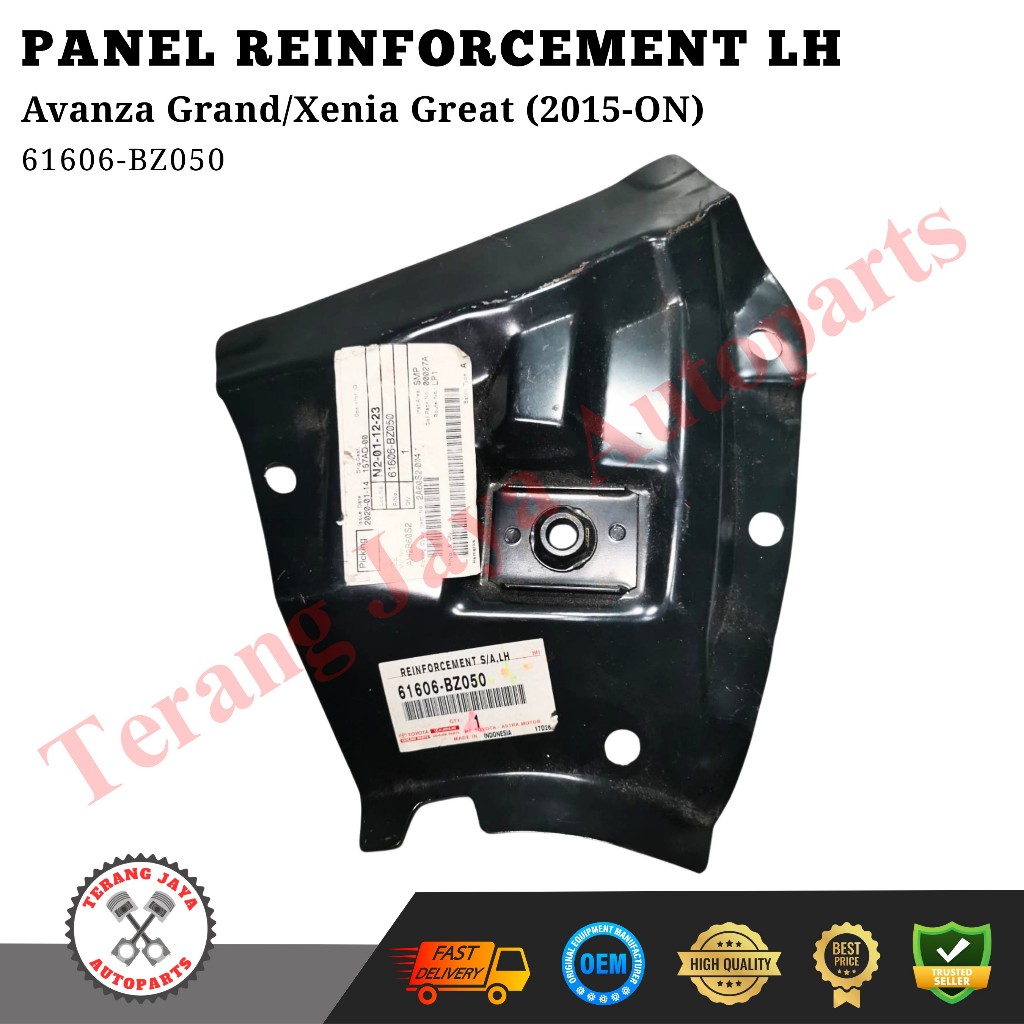 Reinforcement Sub-Assy, Quarter Panel, LH Avanza Grand/Xenia Great (2015-ON) 61606-BZ050 ASLI