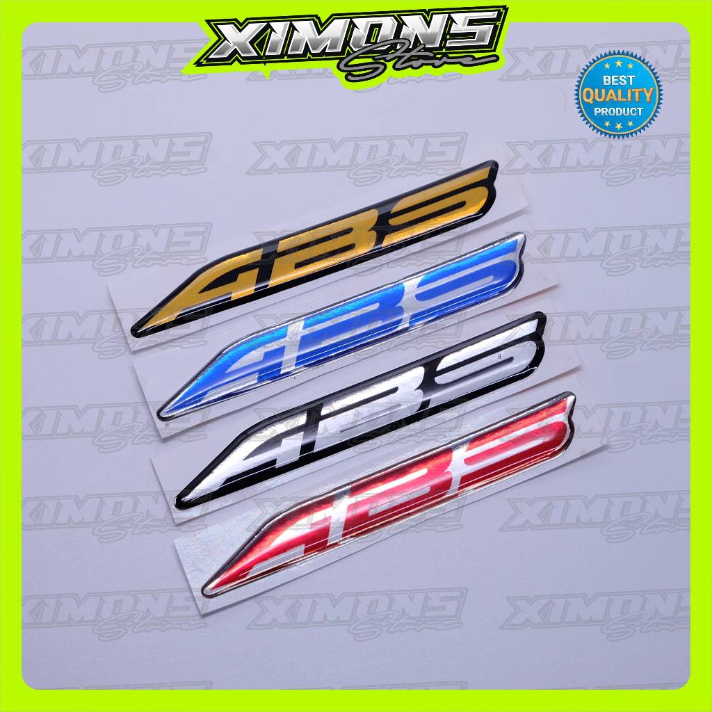 emblem abs honda / sticker logo abs honda pcx / emblem timbul abs / stiker timbul abs / stiker logo 