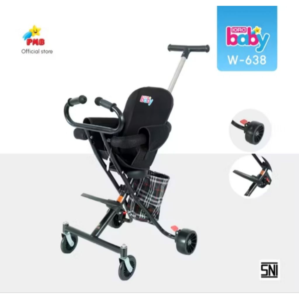 kereta dorong anak 1-3 tahun PMB BABY W-638