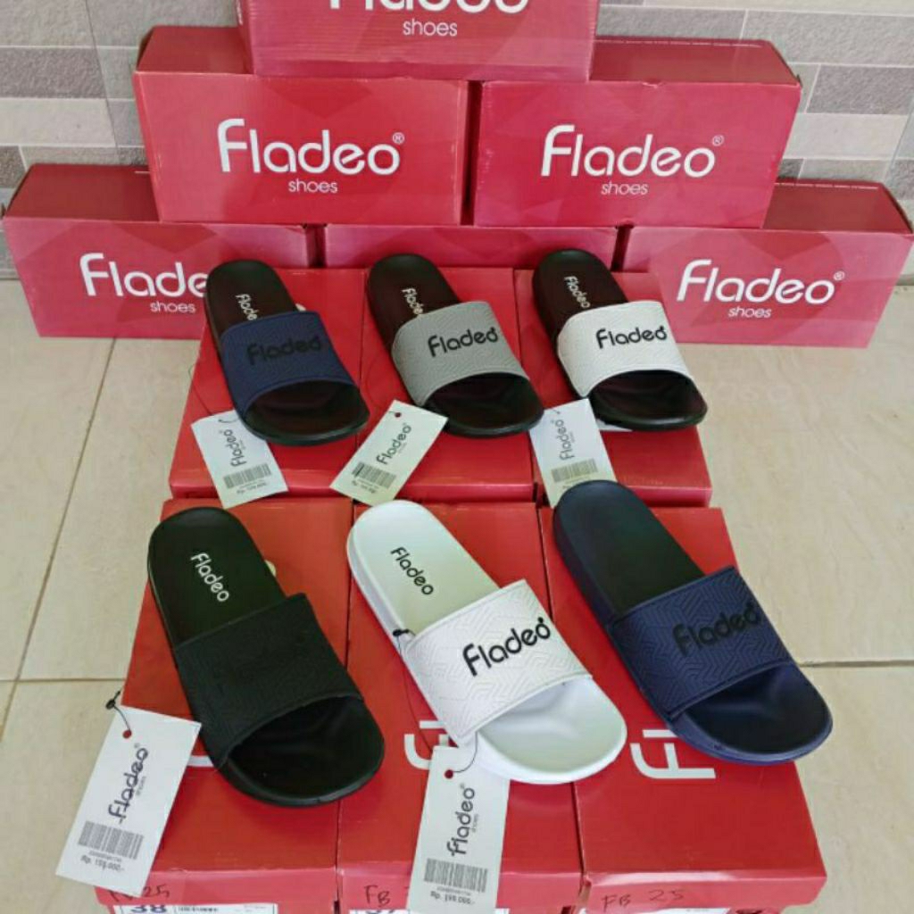 Sandal Fladeo Sandal Slide phylon Fladeo karet