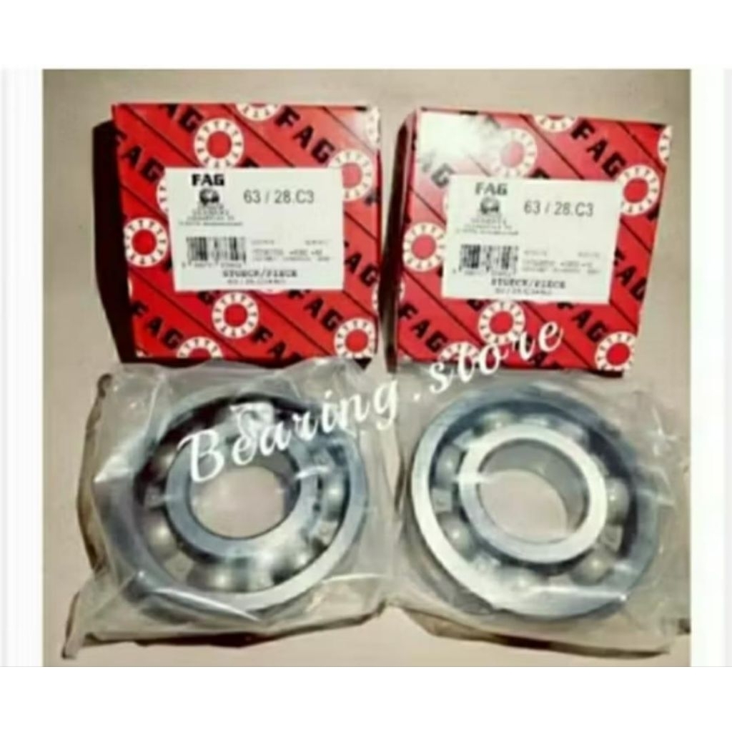 Ball Bearing 63/28 C3 Fag Kruk As YAMAHA SCORPIO FAG C3 Original