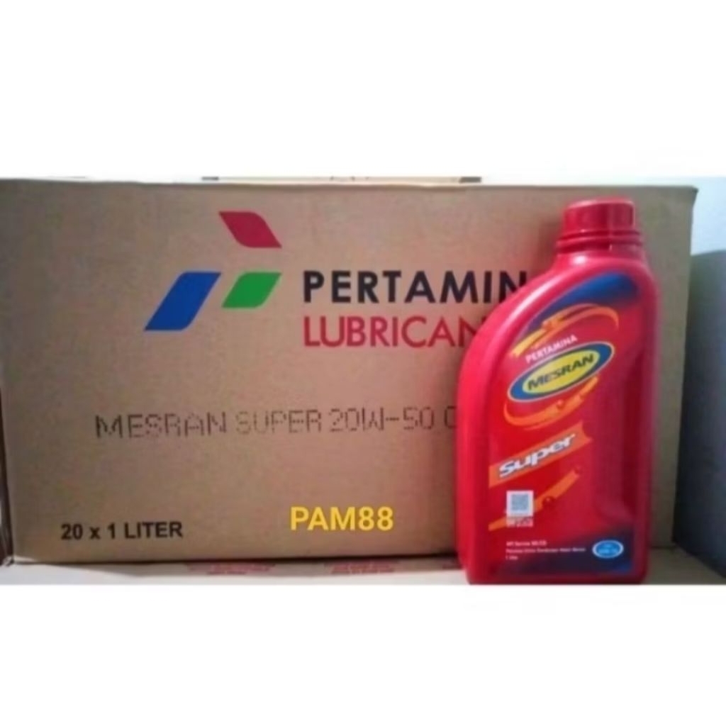 Oli Mesran super 1 liter 20W-50..1 dus 20 btl