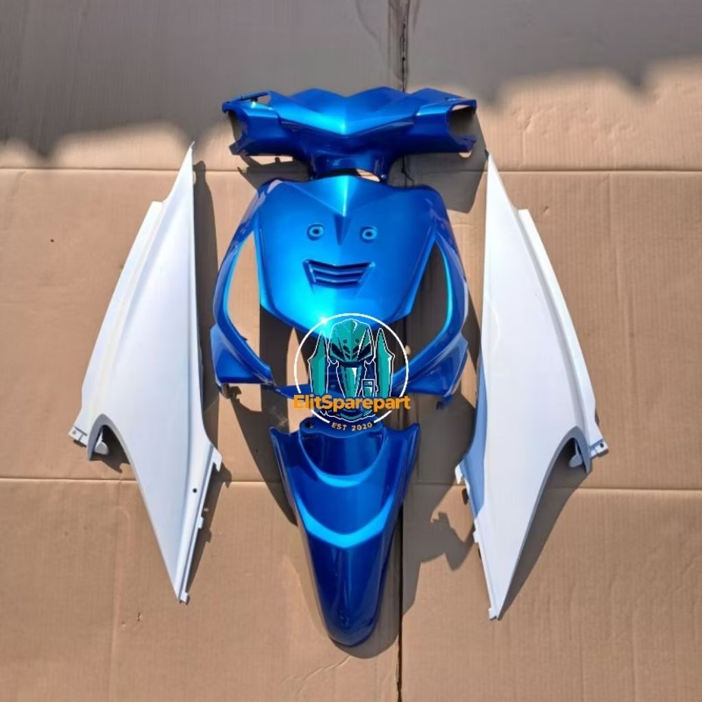 Full Body Alus Beat Karbu warna biru putih original