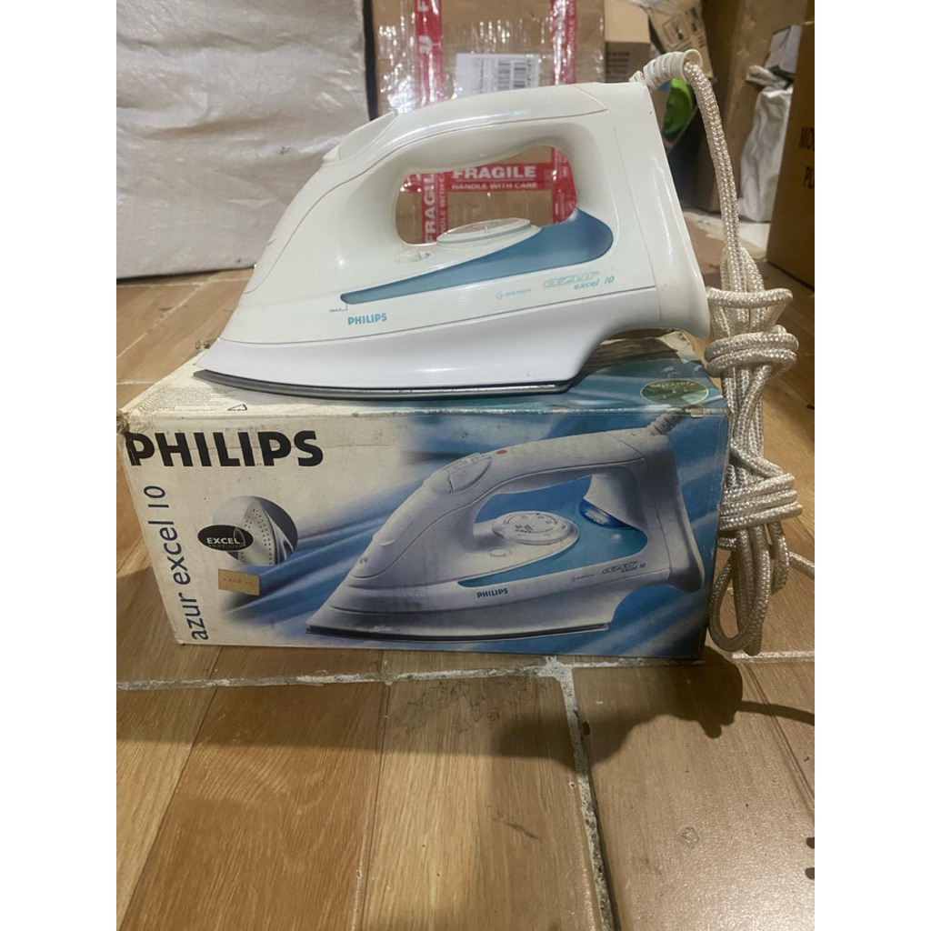 PHILIPS Setrika Uap Azur Excel HI 510 HI 510 Made in Singapore 1450 Watt