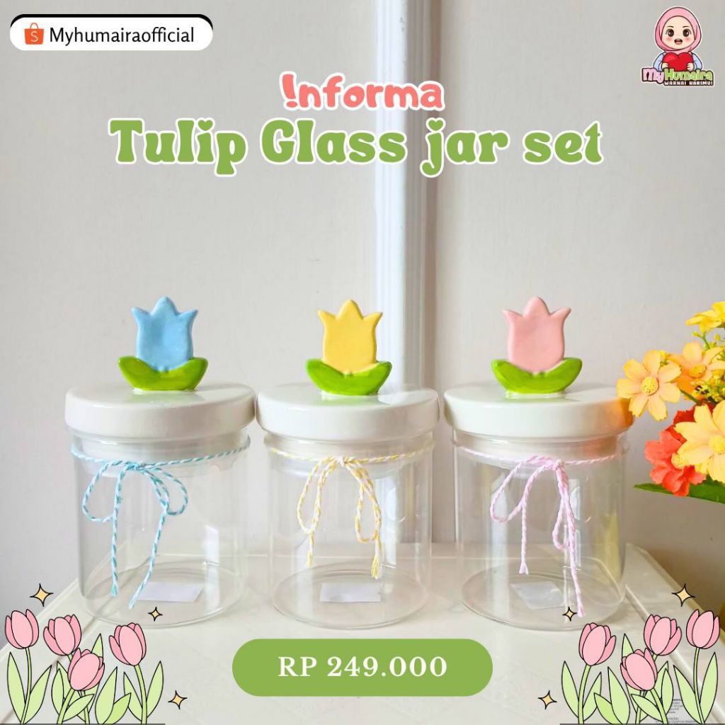 [TENGGARONG] INFORMA - TOPLES/GLASS JAR TULIP