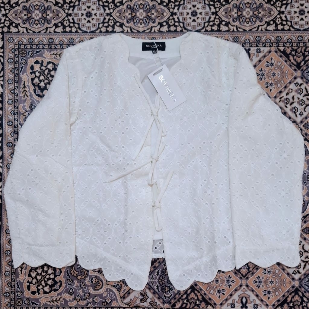 [Preloved] SOVINSKA - Atasan Kebaya Katbol Size XL (Broken White)